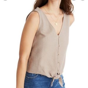 Madewell Texture & Thread Button Up Tank